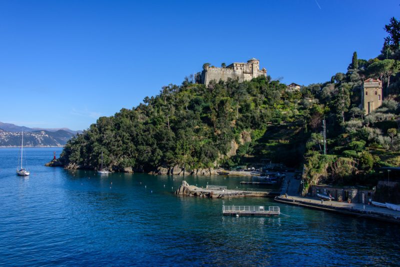 Brown Castle Portofino Italy Sea Travel