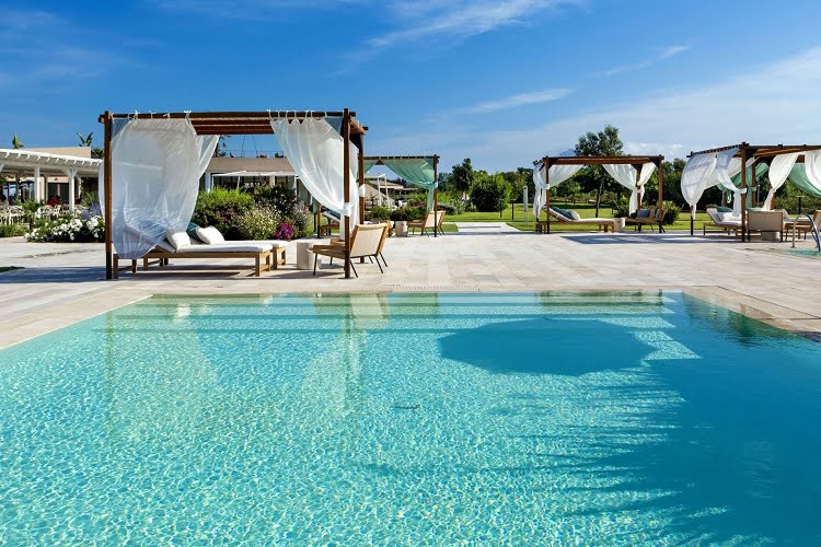 Resort Luxury Pool Sardinia Italy Travel