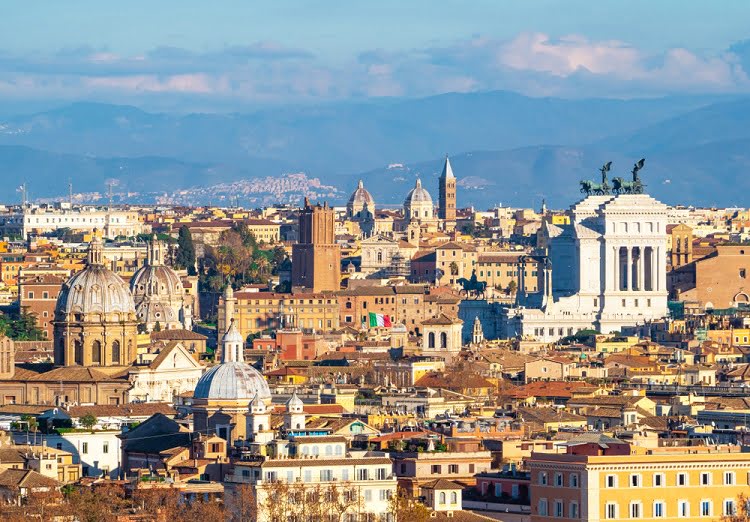 Rome Gianicolo Views Travel Italy