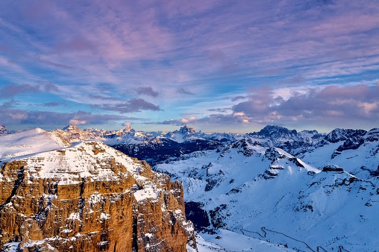 Winter Snow Ski Dolomites Italy