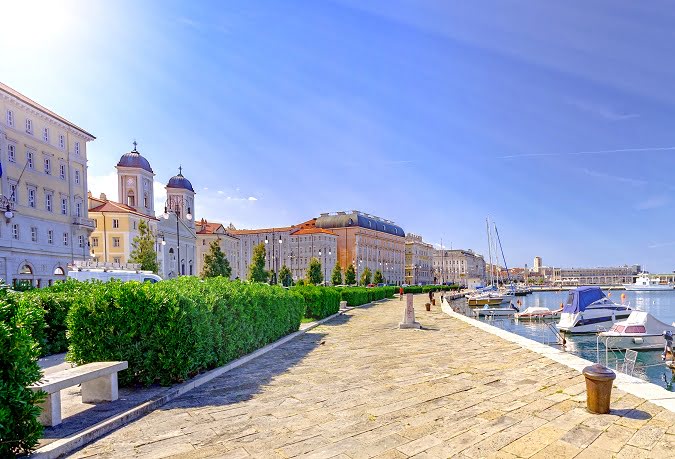 Trieste Waterfront Port Boats Italy Travel