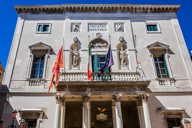 Fenice Theatre Facade Italy Travel Venice