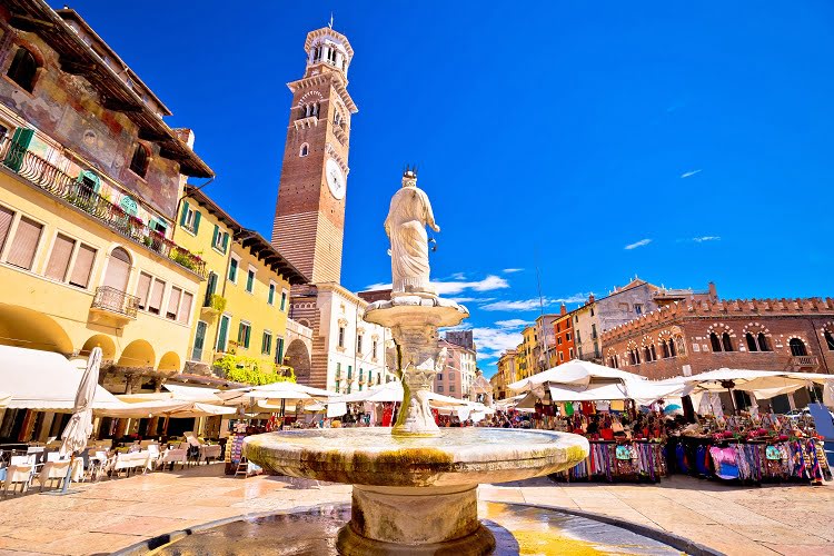 Piazza Erbe Verona Travel Veneto Italy