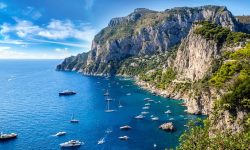 Capri Italy Travel Panoramic View Sea