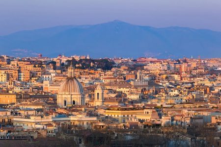 Gianicolo View Rome Travel Italy