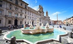 Navona Square Rome Travel Italy Fountain