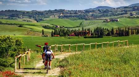 Tuscany Bike Tour Hills Vineyards
