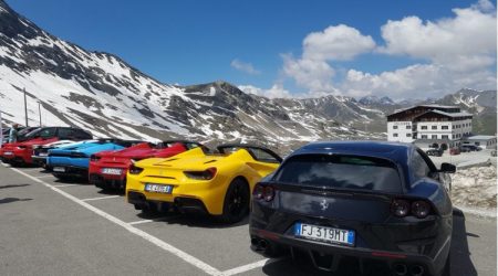 Ferrari Luxury Car Alps Italy Travel