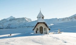 Alta Badia Snow Slopes Ski Church Travel Italy