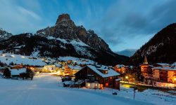 Alta Badia Snow Night Slopes Travel Italy Dolomites