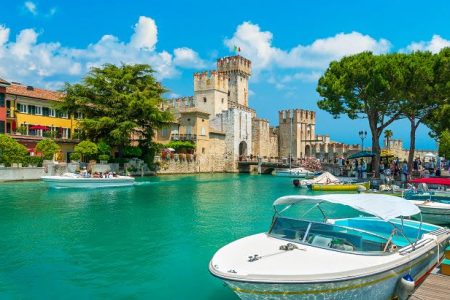 Sirmione Lake Garda Italy Travel Boat