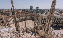 Duomo Spires Square Milan Royal Palace Travel Italy